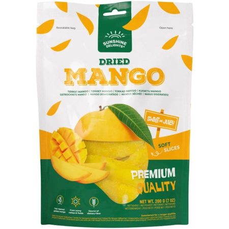 Dried Mango Sunshine Delights 200g, Dried Mango Snack from Kandy Lover.