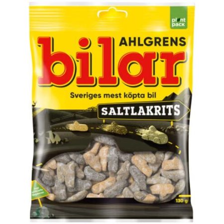 Ahlgrens Bilar Salty Licorice, Swedish car candy from Kandy Lover.