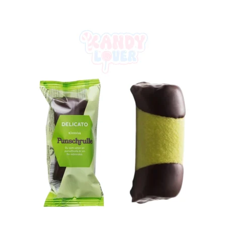 Swedish Punschrulle, classic marzipan punch roll from Kandy Lover.